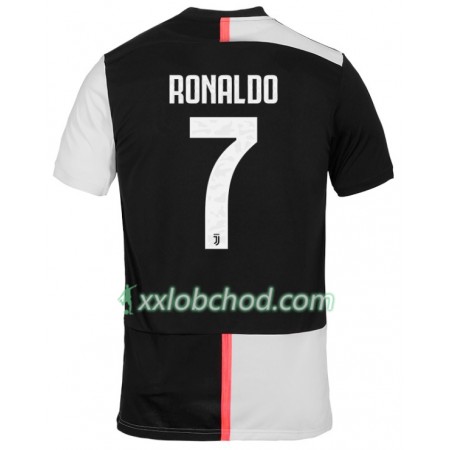 Fotbalové dresy Juventus Ronaldo 7 Domácí Dres 2019/20 Krátký Rukáv